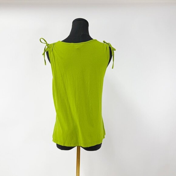 GREEN RANK TOP WITH DRAWSTRING DETAILS - Picture 7 of 8